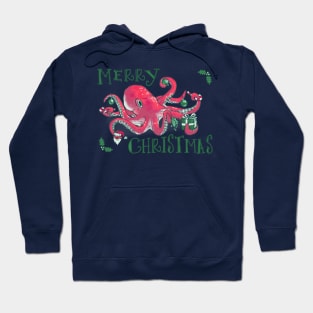 Christmas Octopus Hoodie